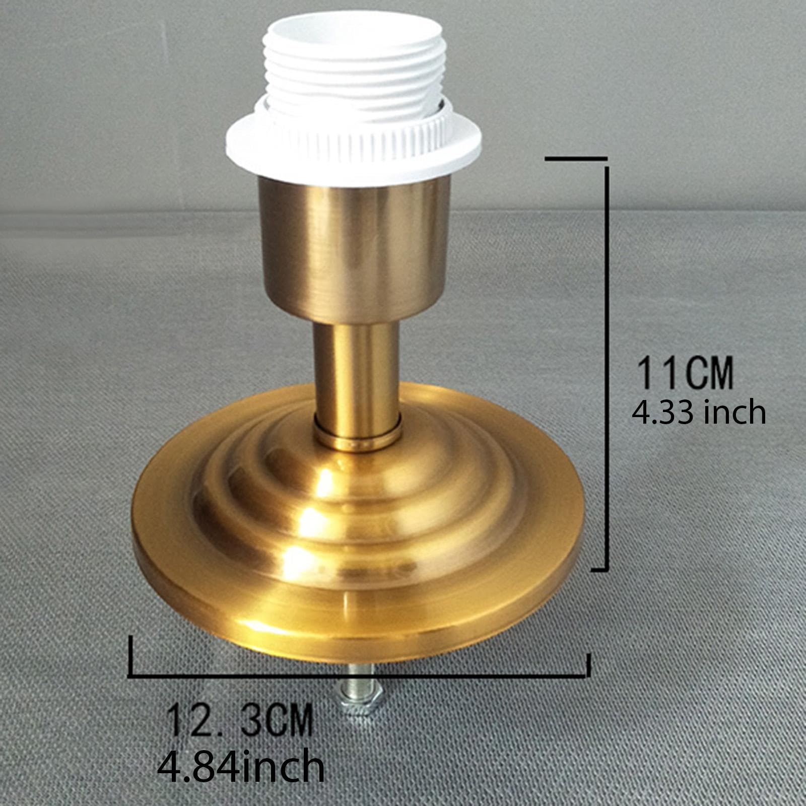 Portalampada Base Lampada Tavolo Porta Lampada E27 Accessori Illuminazione Metallo Ferro Fissaggio Facile Installazione Adatto per Fai da Te, Style D