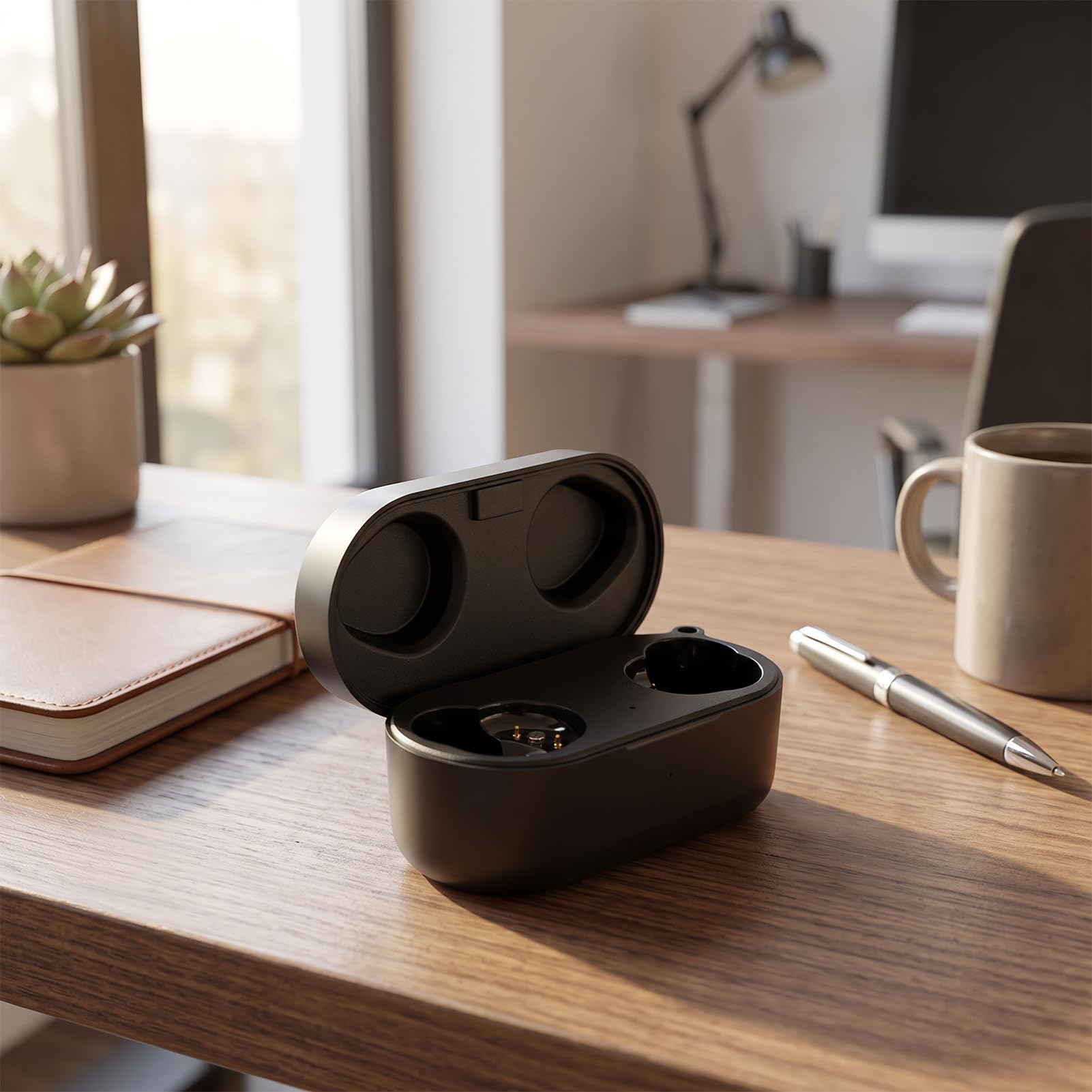 Sxhlseller Custodia di Ricarica per Auricolari Wireless, Compatibile con | Custodia in ABS, Ingresso , Uscita da 100mA, Interfaccia Magnetica, Ideale per Casa, Lavoro e Viaggi, Accessorio per