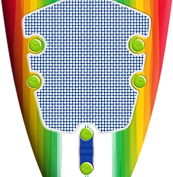 Wavestorm 8ft Surfboard // Foam Wax Free Soft Top Longboard for Adults and Kids of All Levels of Surfing, Multicolor