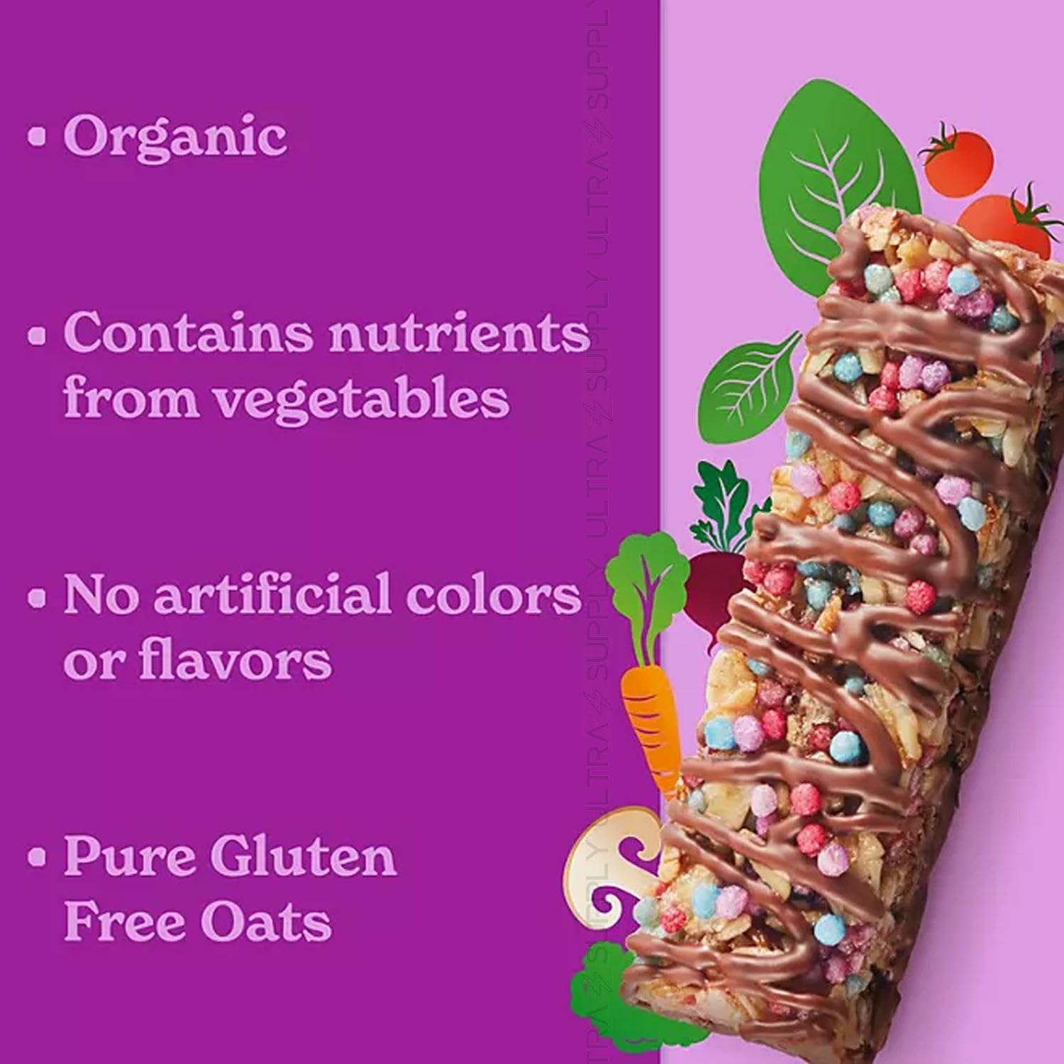 Made_Goods Birthday Cake Granola Bars (20 Count.) Organic, Gluten-Free, Nut-Free Snack Bars for Kids – School Safe, Non-GMO, with Vegetable Nutrients