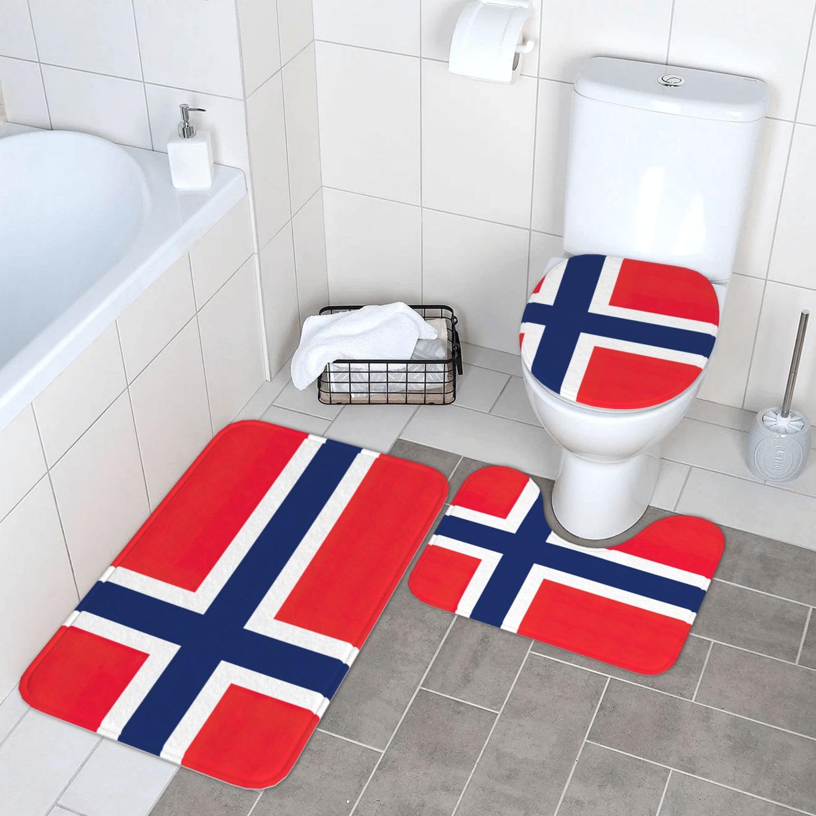 Alfombrilla de baño para evitar resbalones con tejido resistente