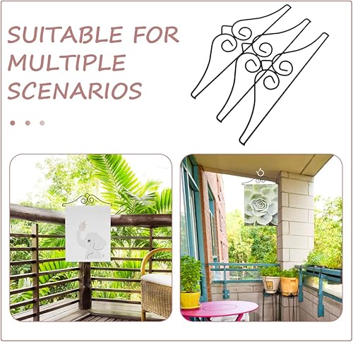 Miniatura 6 de 3 piezas resistentes para mástil de bandera de jardín, accesorios de metal duradero para colgar banderas al aire libre, soporte de poste de bandera