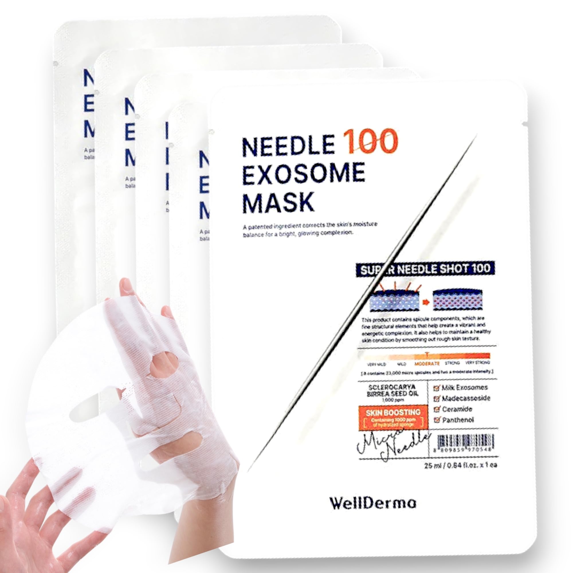 Kyotoshii Japan Korean Anti-aging Needle 100 Exosome Mask Pack Set