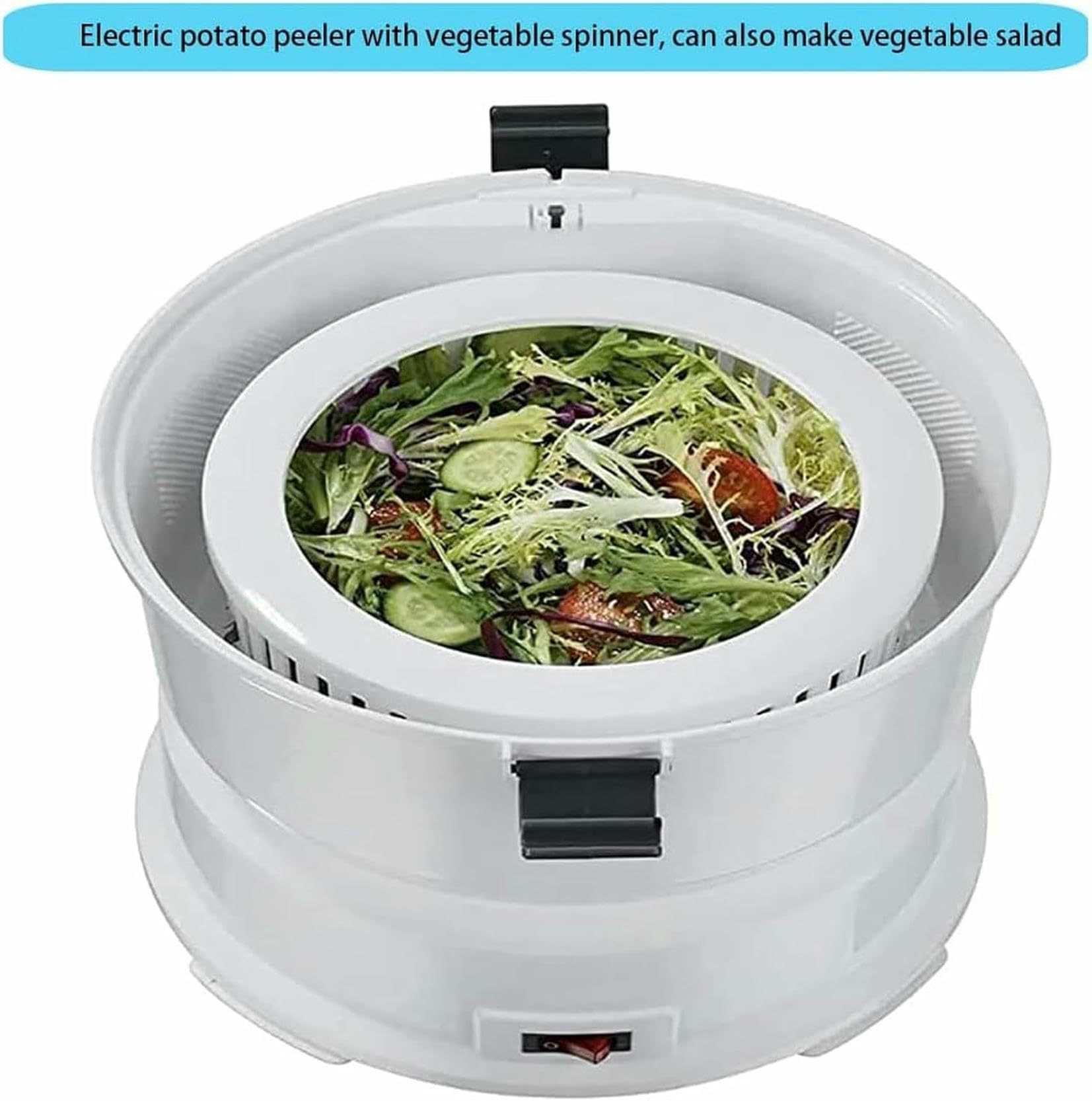 Pelador de patatas eléctrico, pelador automático, sin suciedad (capacidad 1 kg) for frutas y verduras