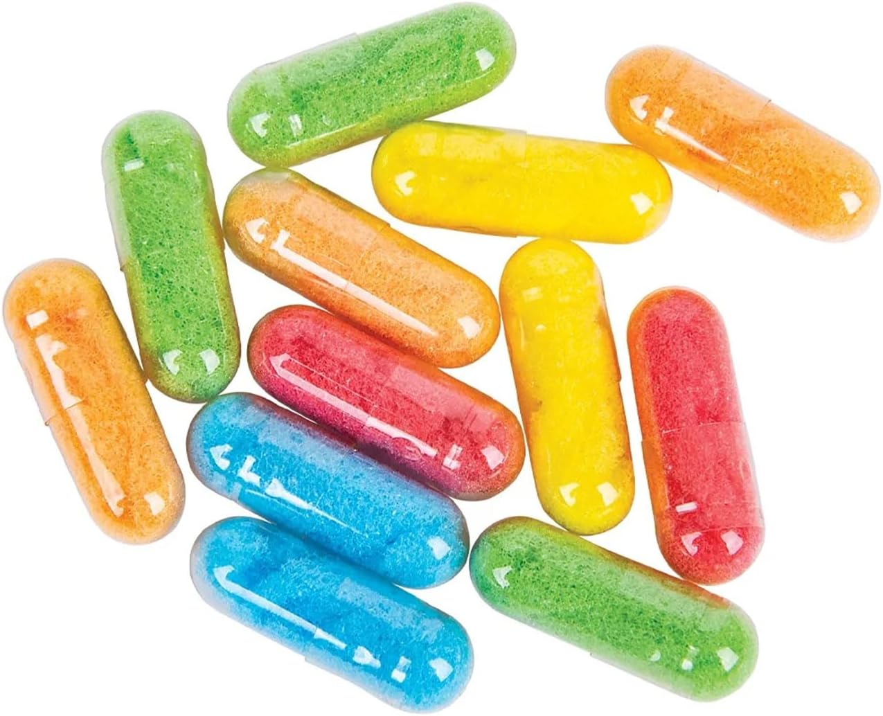 48 Animal Sponges - 4 Packs of 12 Capsules - Emerge from Capsule - Grow an Animal in Water - Sea Animals, Wild, Dinosaurs, Farm - Toy Bath Fun Science Expanding Novelty Magic Absorbent