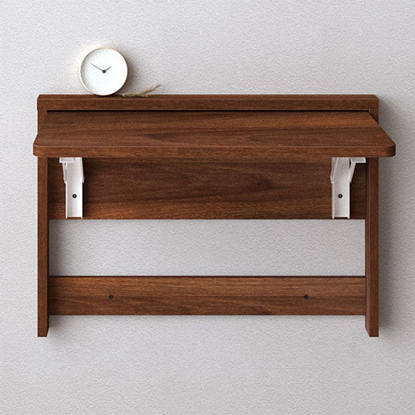 Klapptisch zur Wandmontage, platzsparender Massivholztisch für Zuhause, Büro, Waschküche oder Arbeitszimmer, mehrschichtiges Brettdesign, einfache Installation (58 x 39 cm)