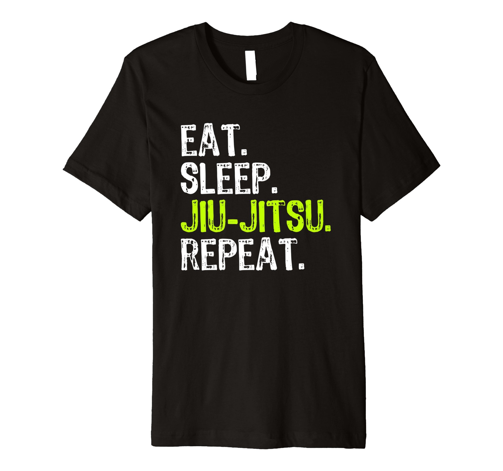 Eat Sleep Jiu-Jitsu Repeat ClothingWomen's JiuJitsu Funny Cool T-Shirt - Black, SmallOEKO-TEX STANDARD 100