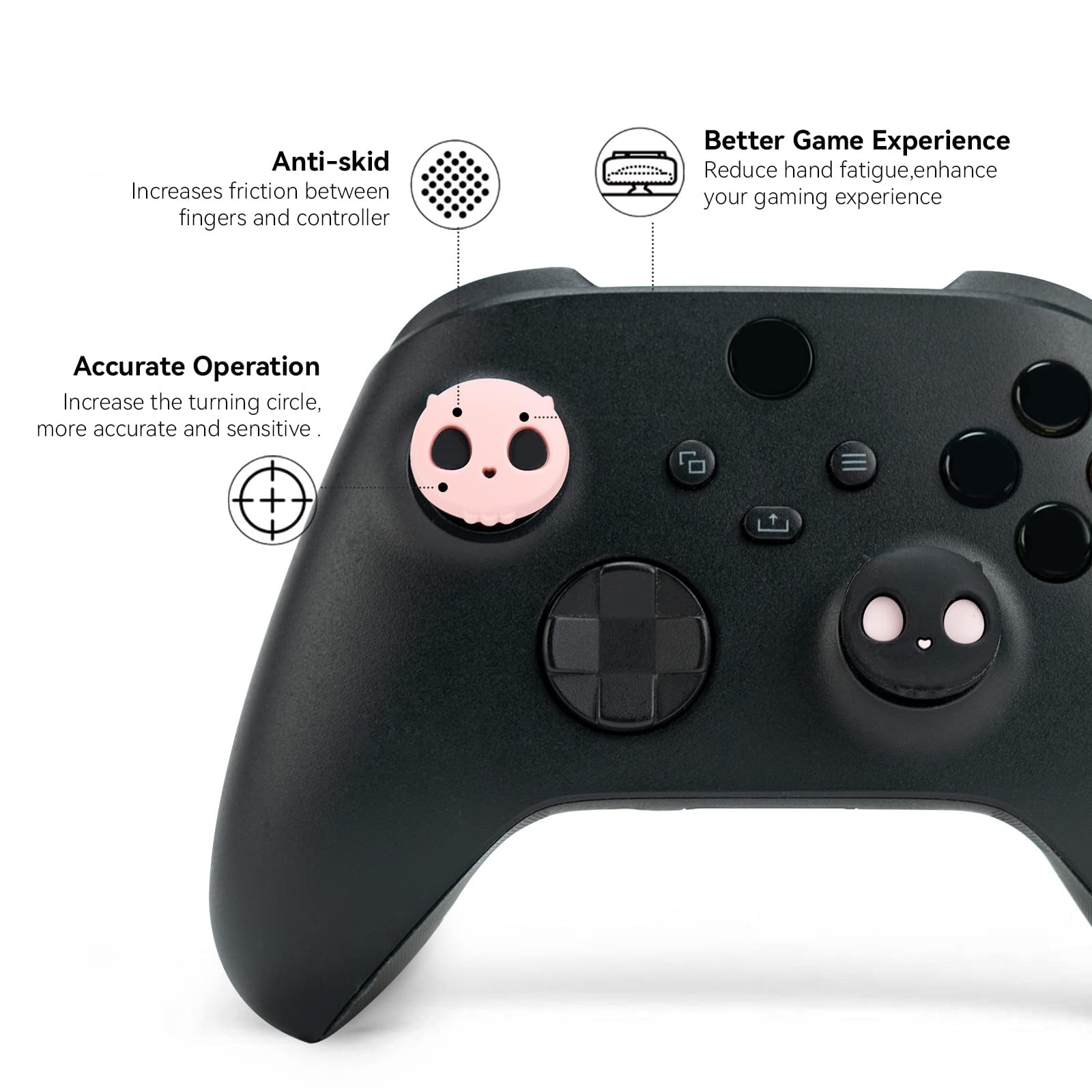 GeekShare Halloween Xbox One Grip Silicone Pad Set (2 Pares de 4) para Xbox One