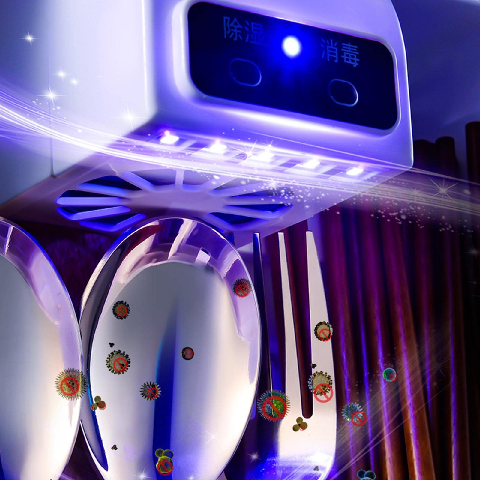 CALANDIS Uv Sanitizer Box Ultraviolet Led Light Sterilizer Black Sterilize Dry