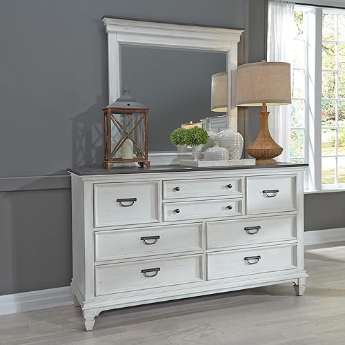 Liberty Furniture Industries Allyson Park Dresser & Mirror, W66 x