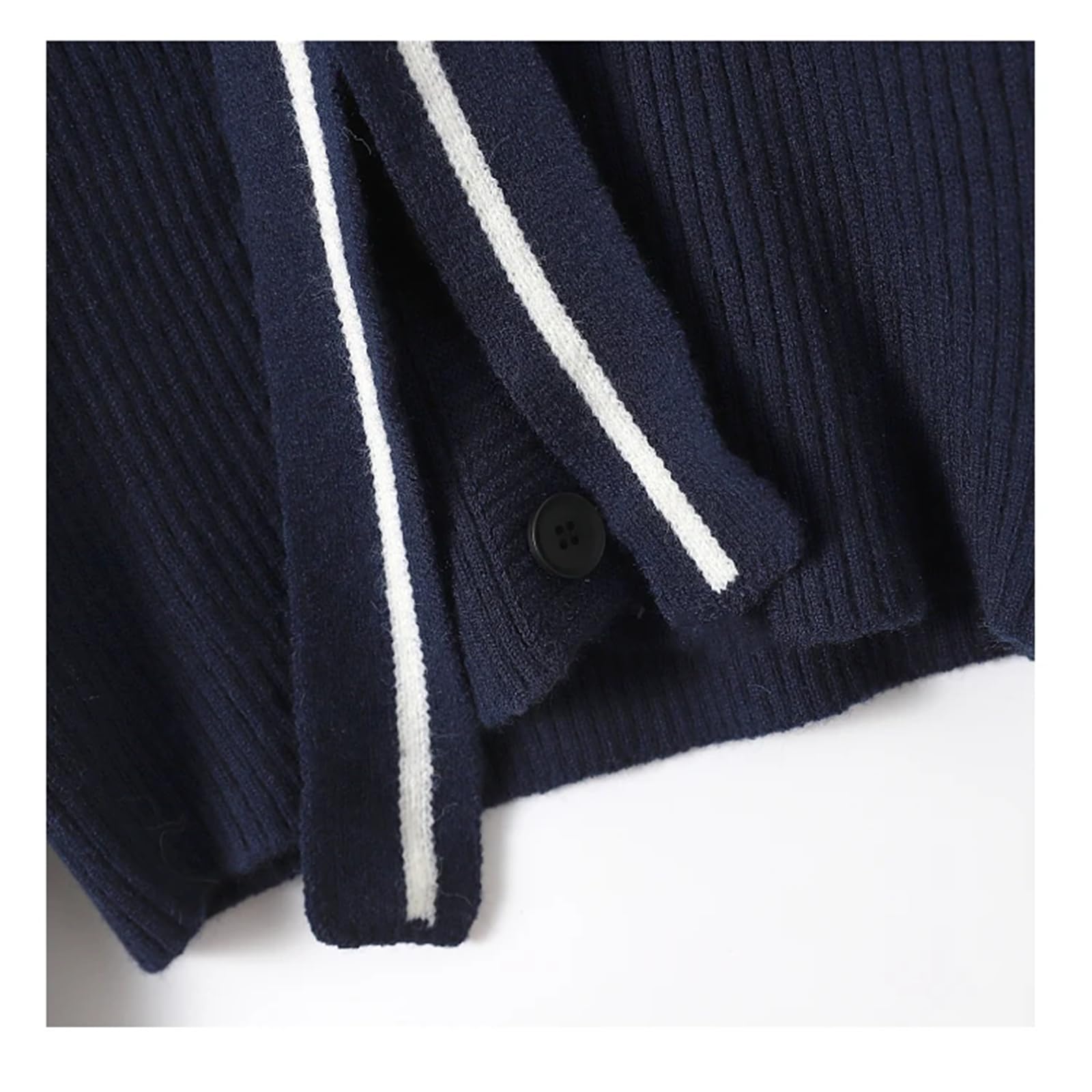 Maglione Donna Cardigan Collar Cardigan Autumn Women A Pezzi Single Maglione A Maniche Lunghe Casual Knictwear in Stile Preppy in Stile