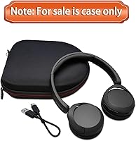 Vista 8 de LTGEM - Funda compatible con auriculares inalámbricos Sony WH-CH520 / WH-CH530 Bluetooth en la oreja, color beige