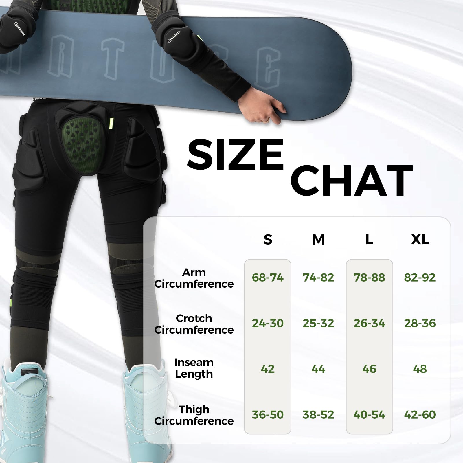 Spodnie Ochronne Snowboardowe 3D Ochraniacze Bioder EVA Szorty z Wkładkami Dla Mężczyzn i Kobiet Wersja Rozszerzona do Narciarstwa Wspinaczki i Kolarstwa Górskiego