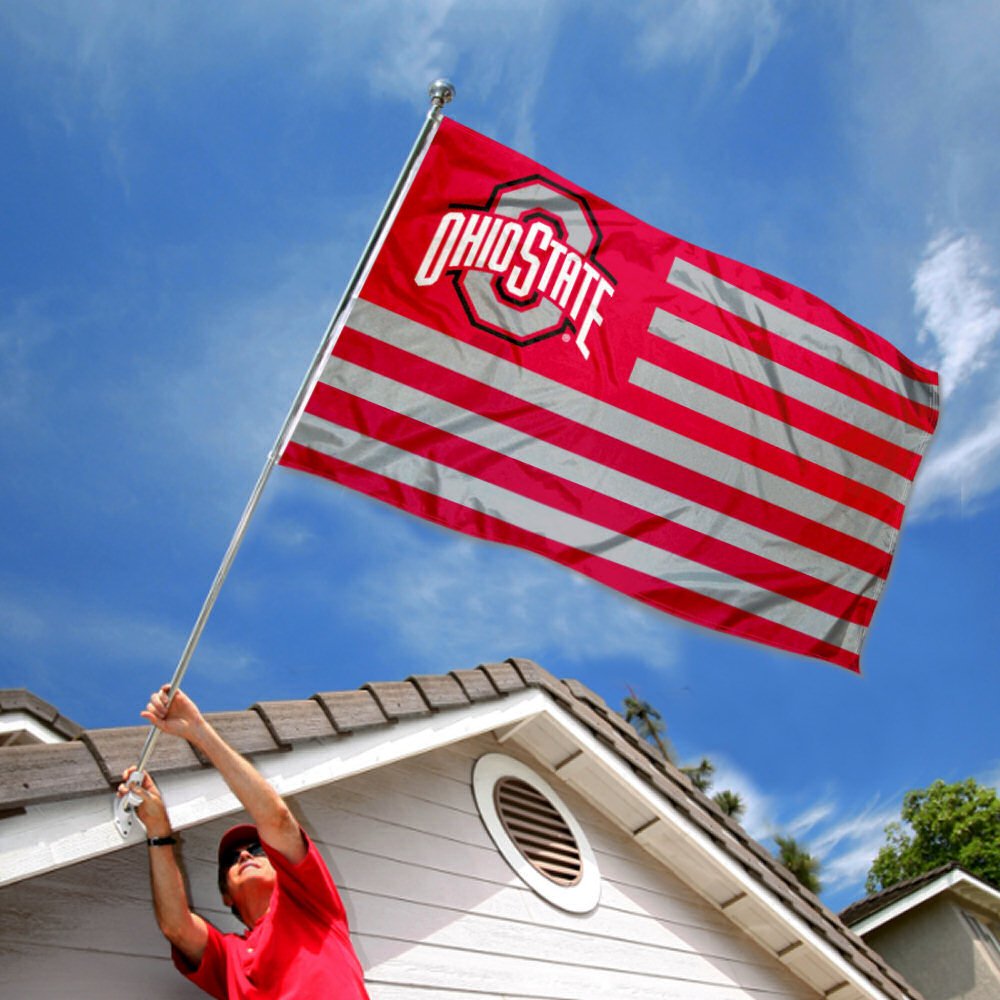 College Flags & Banners Co. Ohio State Buckeyes Stars and Stripes Nation Flag