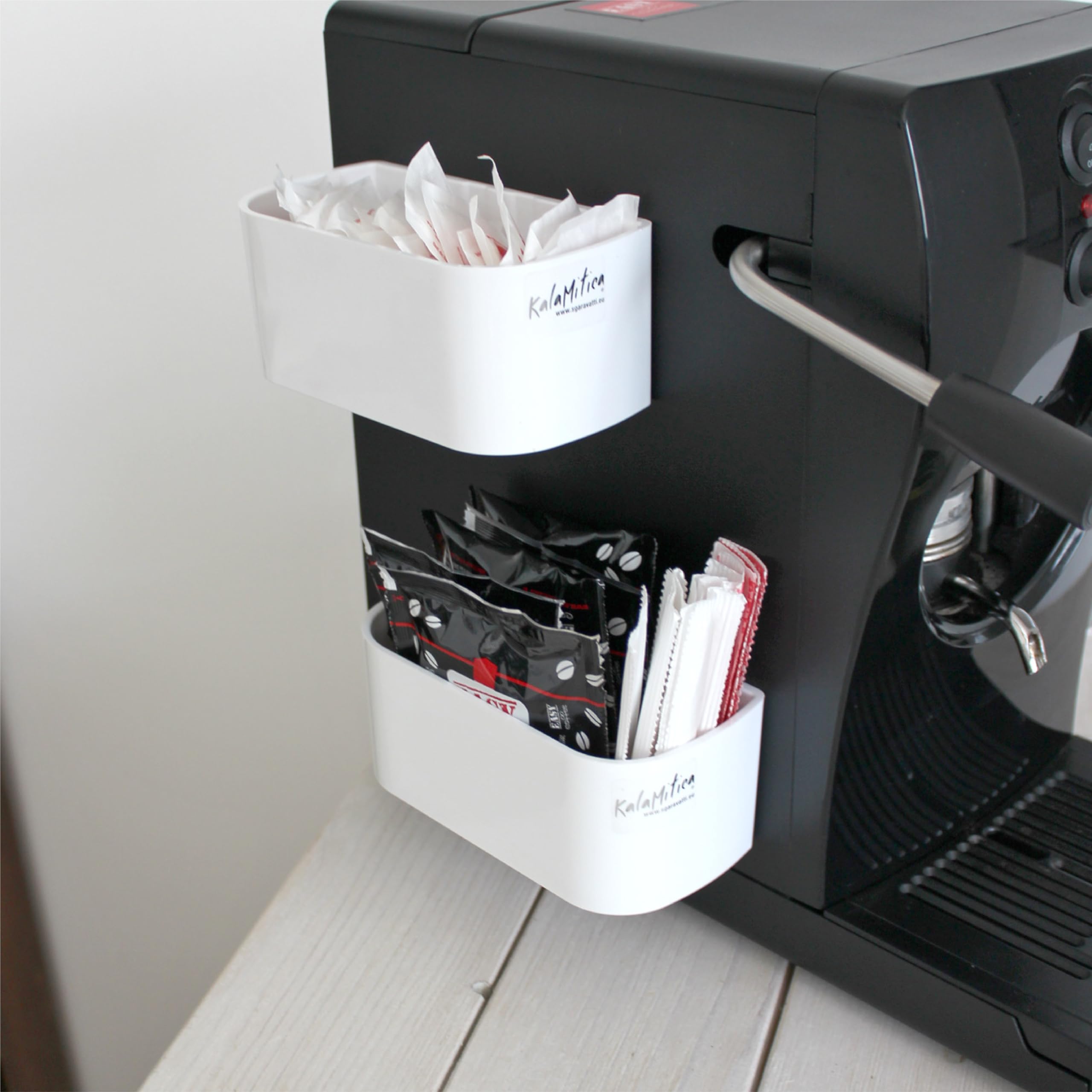 Vaschetta Magnetica KalaMitica 13,8x6,7x5,7 Cm - Portaoggetti Per Lavagne Magnetiche, Rosso - Foto 3