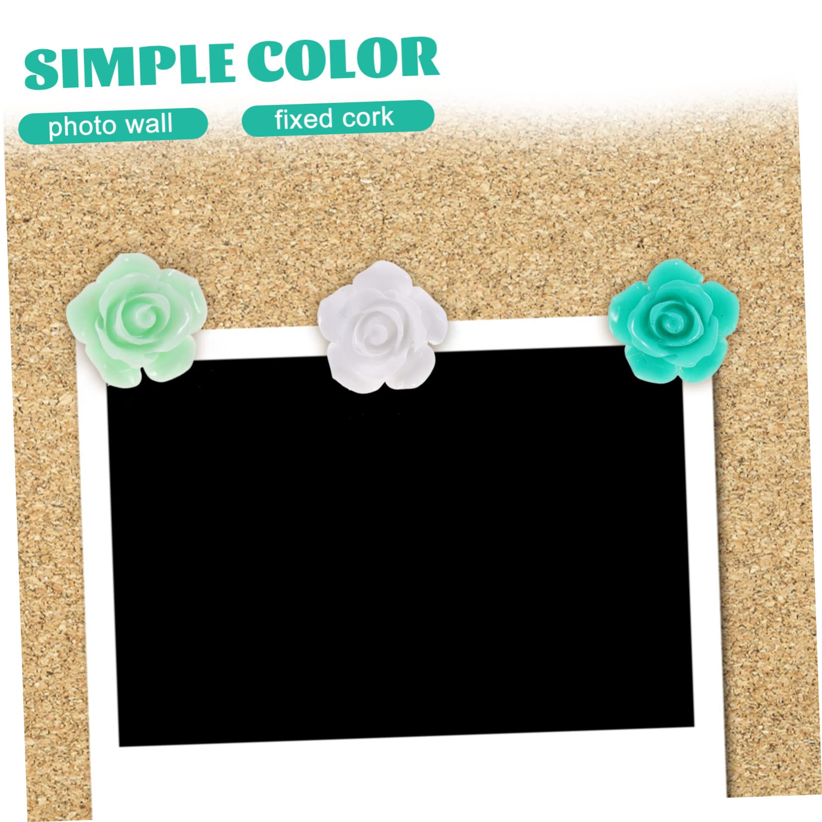 SHINEOFI 120piezas Chinchetas Forma De Flor Push Multifuncionales De Colorida para Tablones De Anuncios y Mapas Suministros De Oficina y Manualidades