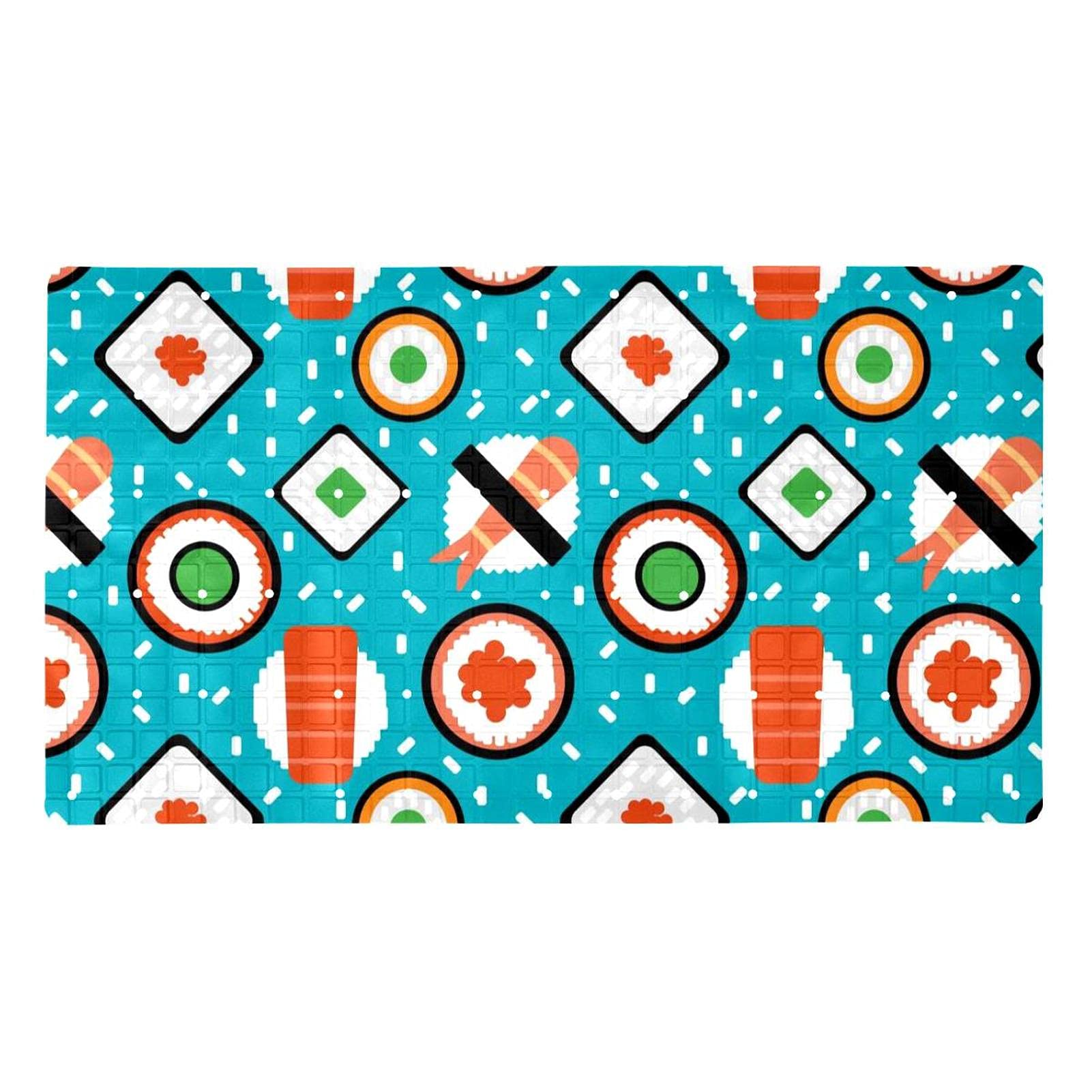 Tapis de bain non toxique doux et antidérapant lavable pour baignoire familiale