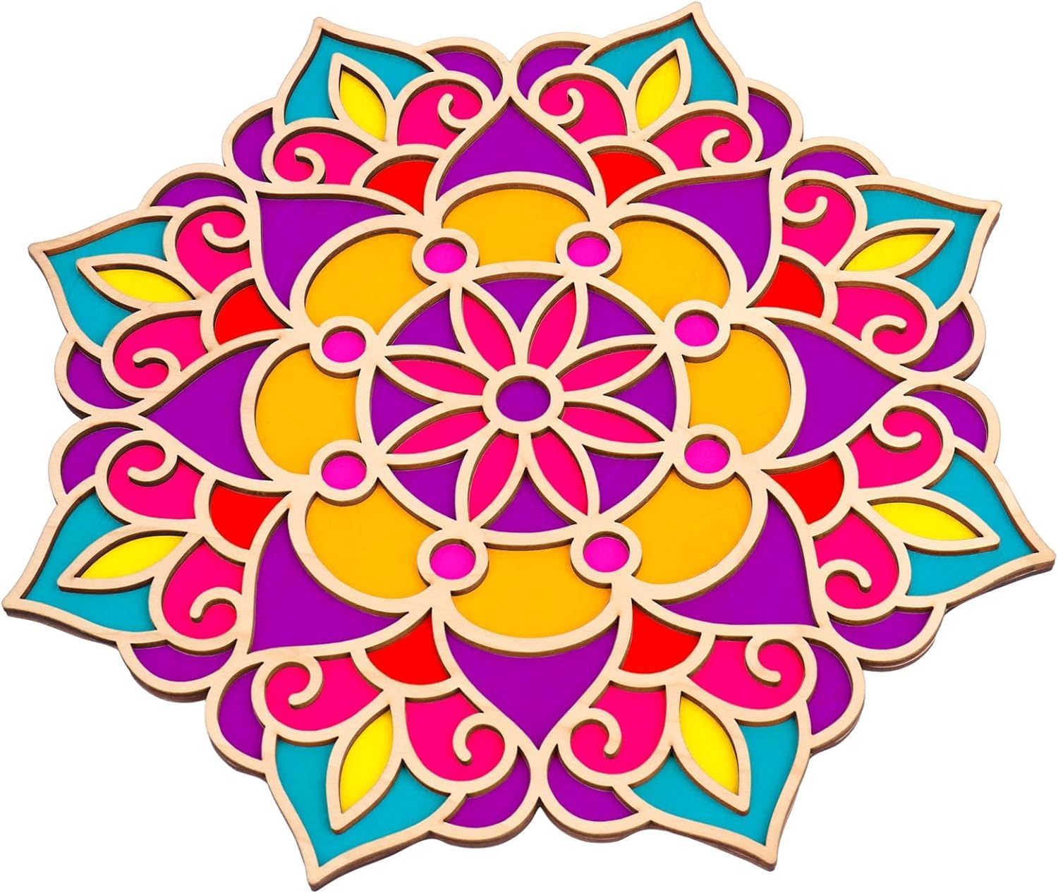 Reusable Rangoli Stencils Making Tools Kit, Portable Rangoli Mats Template Diwali Decoration Items for Home Navratri Mandir Pooja Room Entrance Decor (6 Inch) (B0DF7QM4KM) Amazon Price History, Amazon Price Tracker