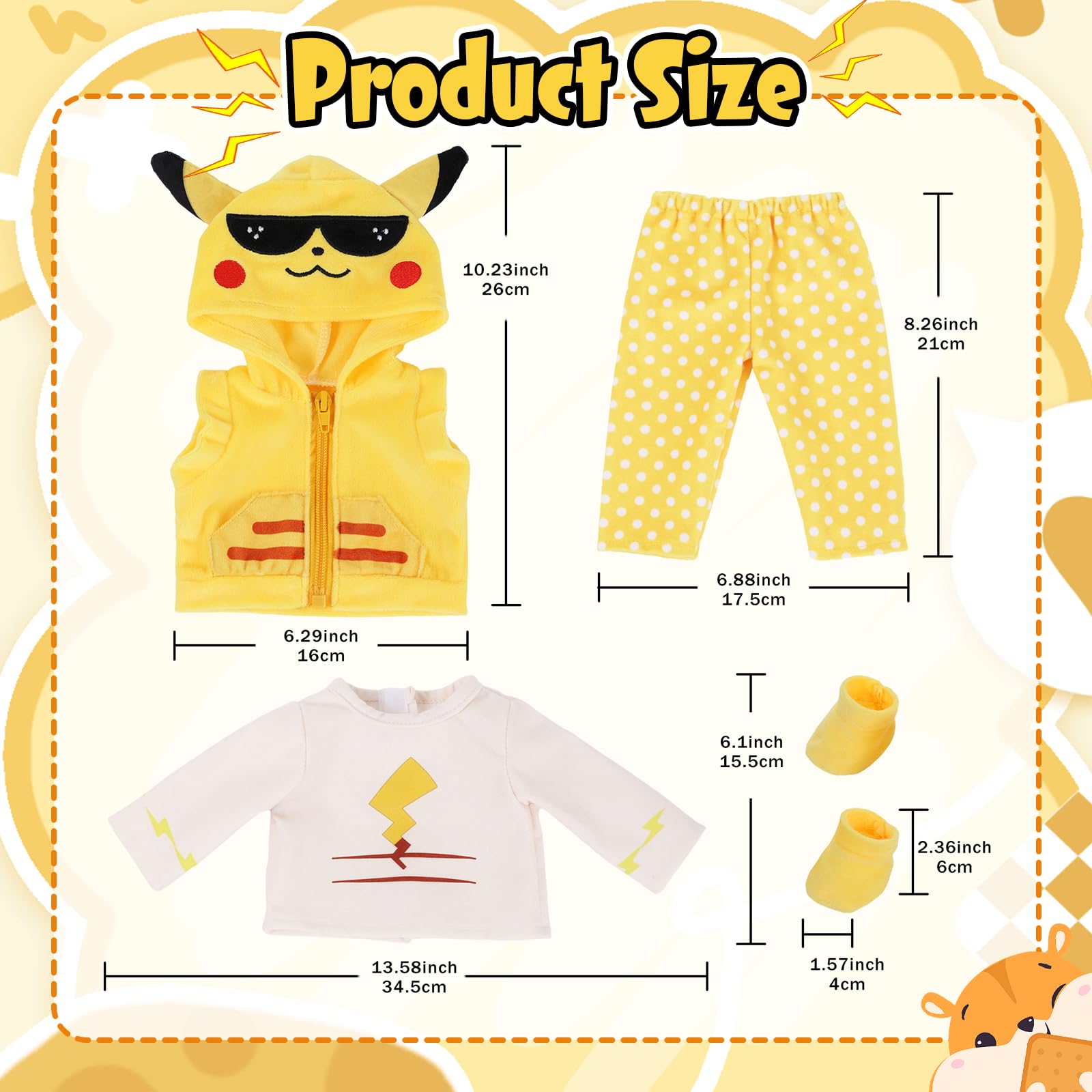 Baby Doll Clothes for 14-18 inch Baby Dolls - Image 2