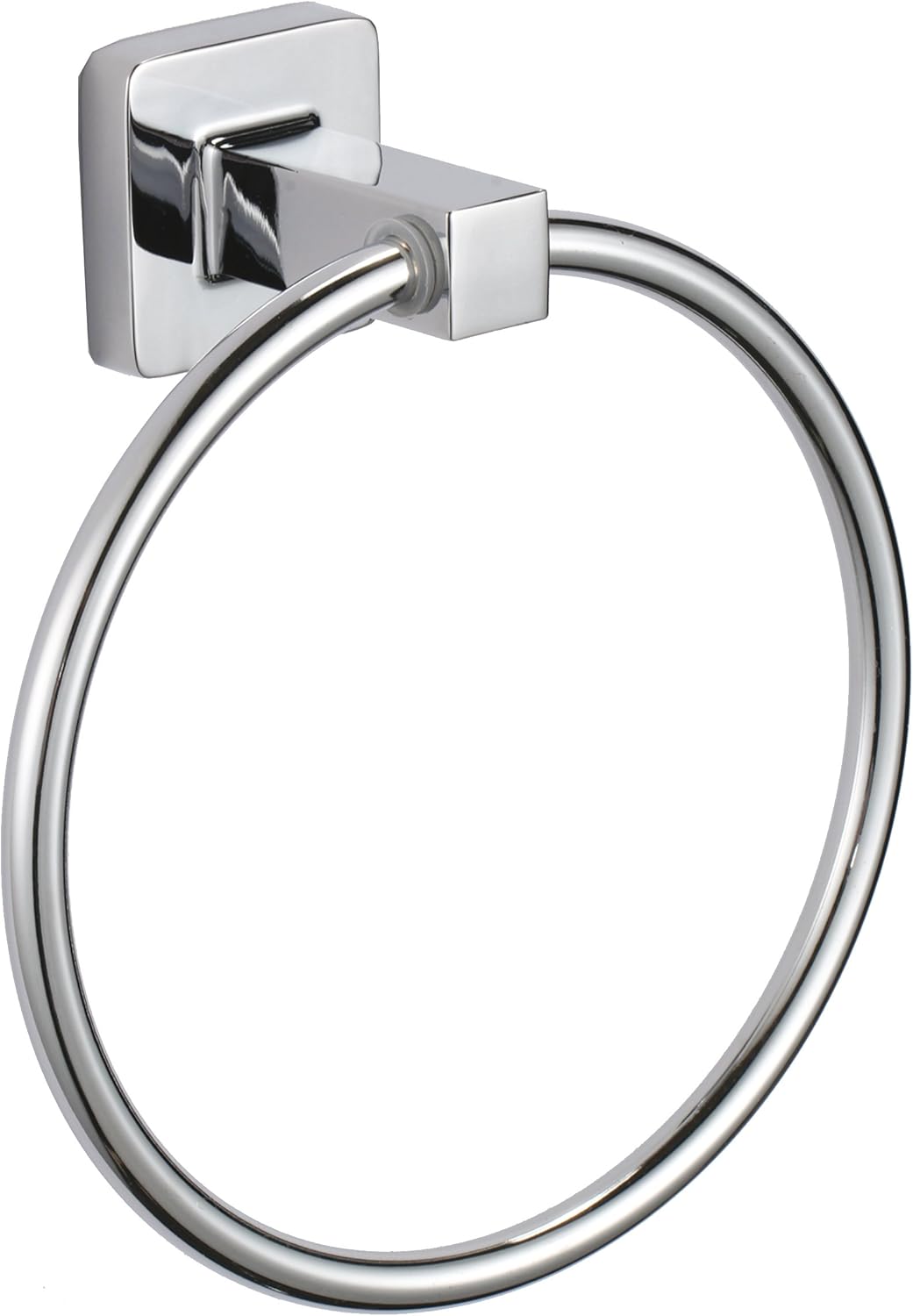 MSV Dand Towel Ring Lucca zinc/Chrome 15cm, Silver, 30 x 20 x 15 cm