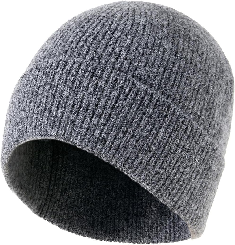 Warm Winter Caps Men's Thick Knitted Hat Versatile Warm and Cold Proof for Men Women
