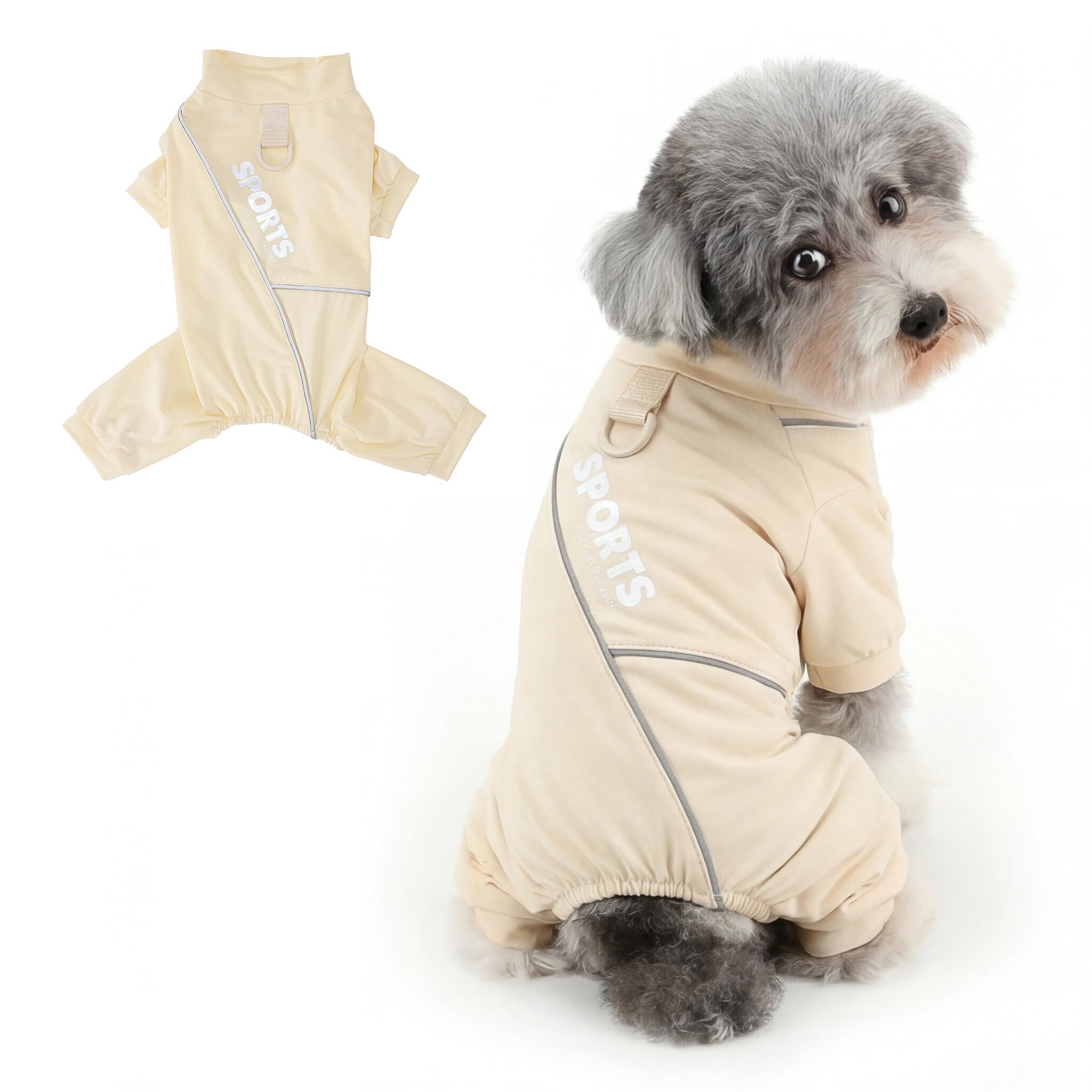 【あまり（ヨ　ヨ）】犬服 4点セット Amazon | Ranphy 接触冷感4本足犬用パジャマ 小型犬・猫向け チワワ