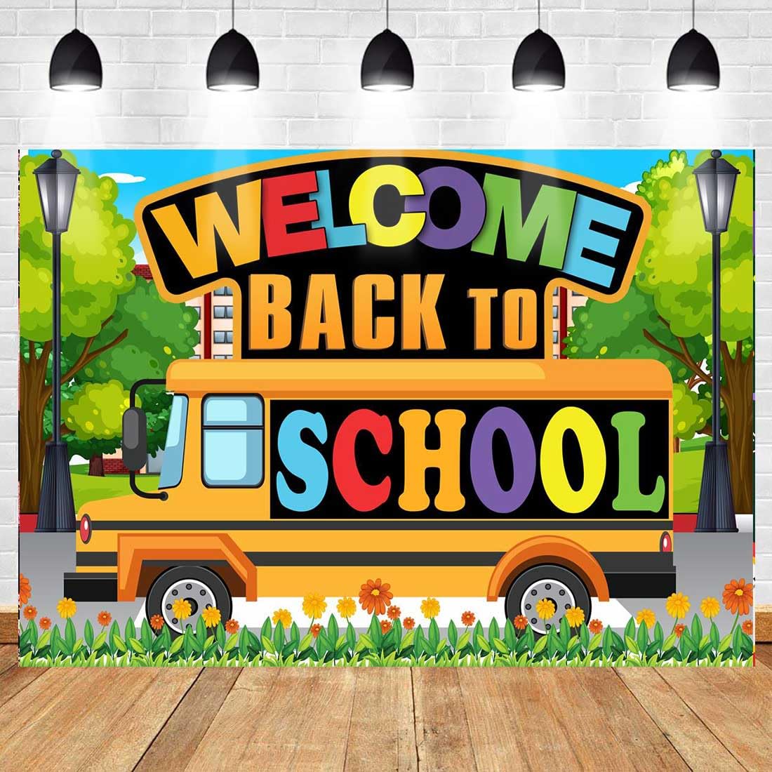 Welcome Back To School Banner – 2,7 X 1,5 M, Aus Polyester, Für Schulanfangsfeiern & Fotos