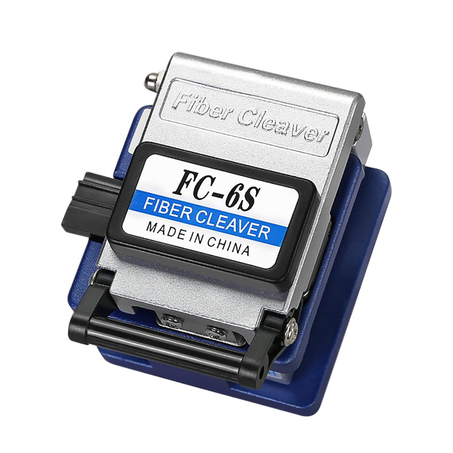 FC-6S Optical Fiber Cleaver for 0.25mm, 0.9mm, 3.0mm Fiber Cable with 48000 Cleaves and 16 Position Blades Automatic Return Knife FTTH Tool
