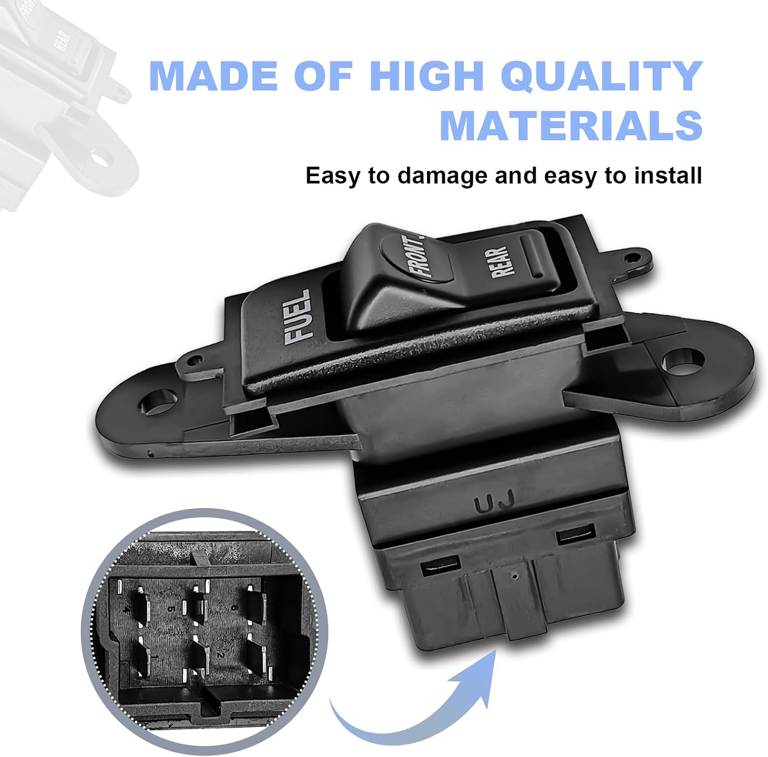 F2TZ-9A050-B Diesel Engine Fuel Tank Selector Switch Dash Mounted Compatible with Ford 1992-1997 F250 1992-1997 F350 Front or Rear Fuel Tank Selector Switch