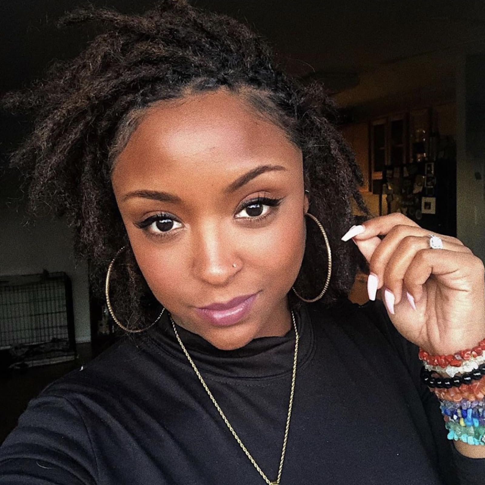 Amazon.com : 0.6 cm Width 8 Inch 40 Strands Human Hair Loc  display picture 1
