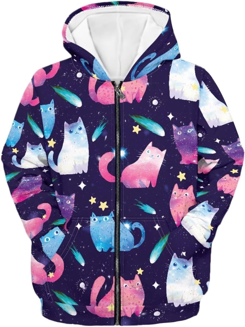 Zip Up Hoodies for Girls Long Sleeve Sweatshirts Coat