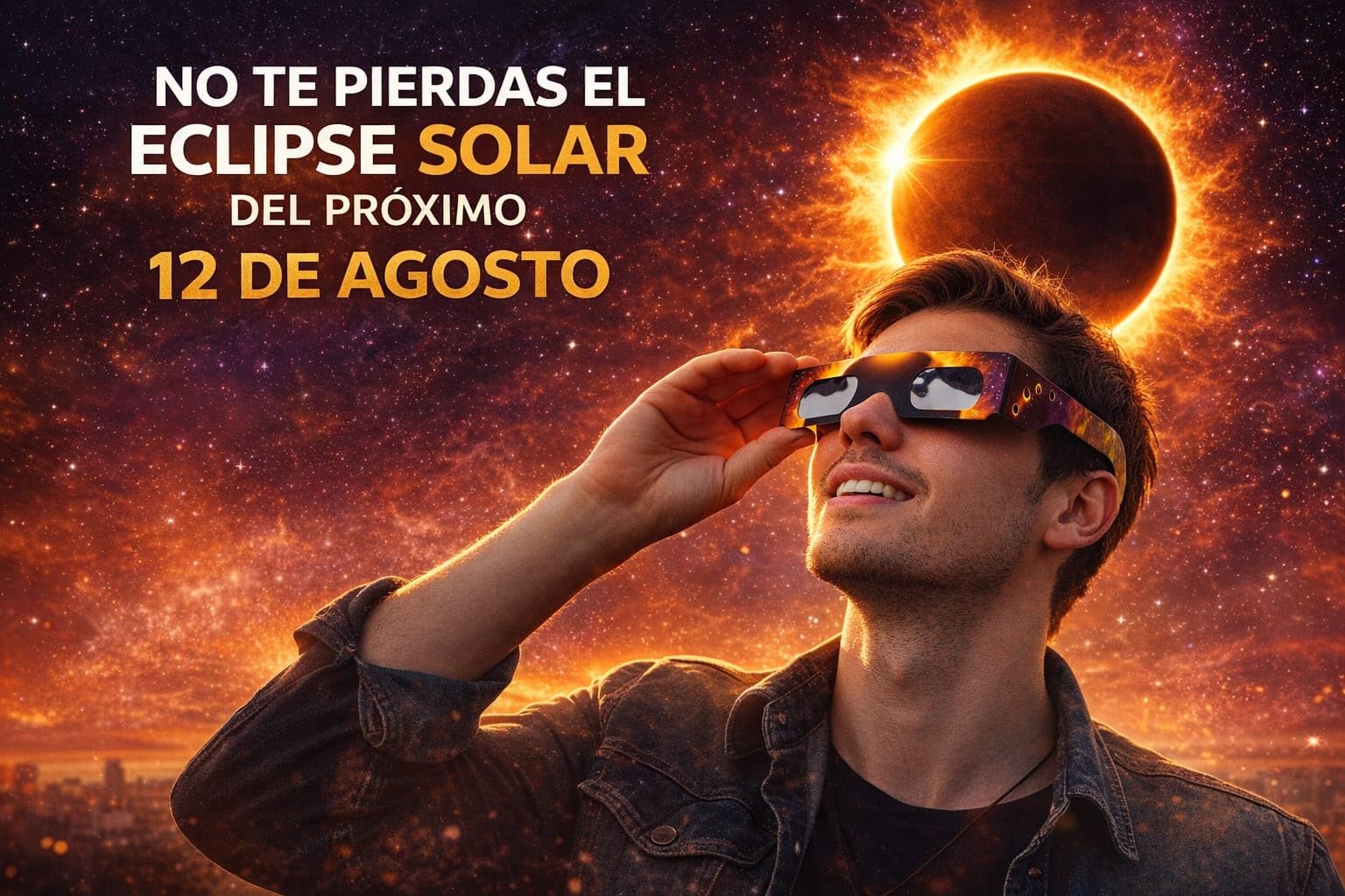 ️ Gafas Eclipse Solar Homologadas ISO 12312‑2 –Pack De 2 Gafas- Gafas Para Ver Eclipse Solar Homologadas con Certificado CE y Protección Total — view 3