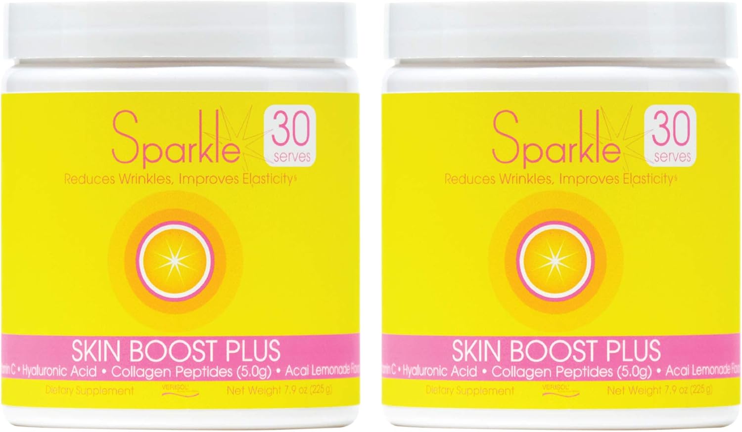 Sparkle Skin Boost Plus Acai Lemonade (2Pack) Verisol