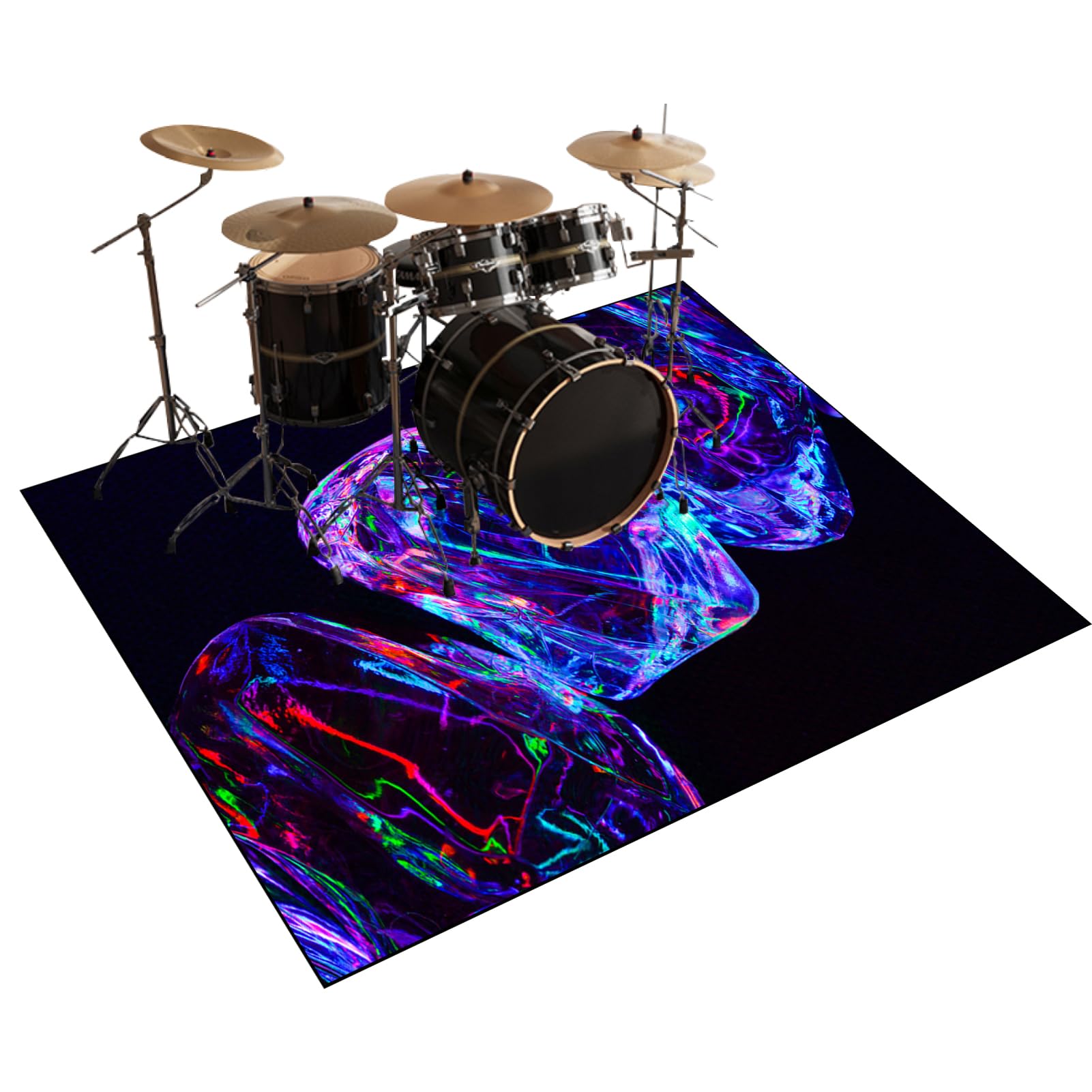 Mata ochronna do akcesoriów perkusyjnych elektroniczna mata perkusyjna dźwiękoszczelna mata bębnowa mata akustyczna mata podłogowa do instrumentów muzycznych 180 x 140 cm