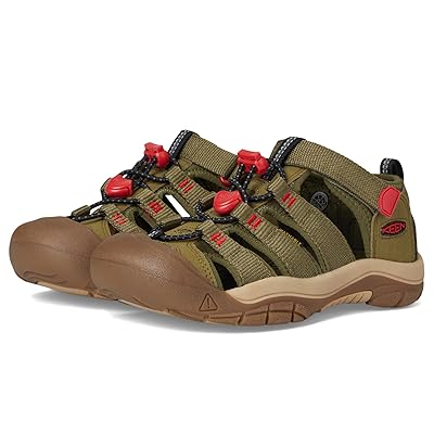 KEEN Kids Newport H2 (Toddler/Little Kid/Big Kid) Kids Shoes Martini Olive/Aura Orange