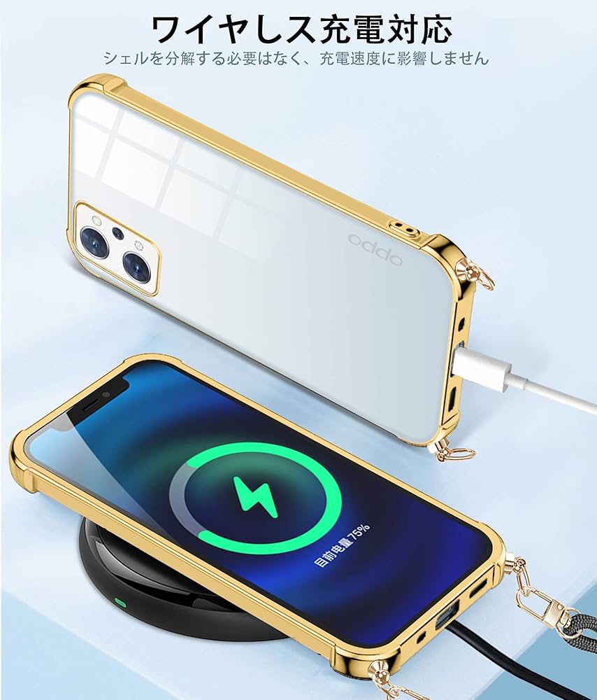 Amazon.co.jp: OPPO Reno9 A ケース クリア ショルダー OPPO Reno7 A