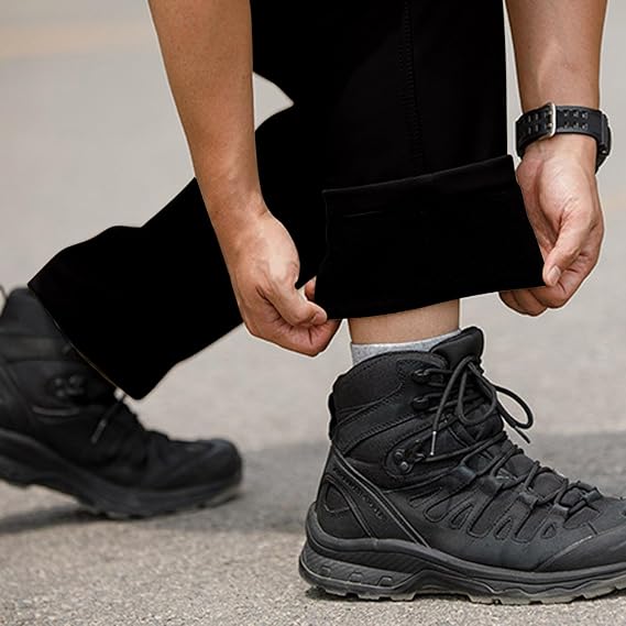 Men's Military Cargo Tactical Pants Ripstop Stretch Relaxed Fit Trousers Outdoor Hiking Pants with Multi Pockets