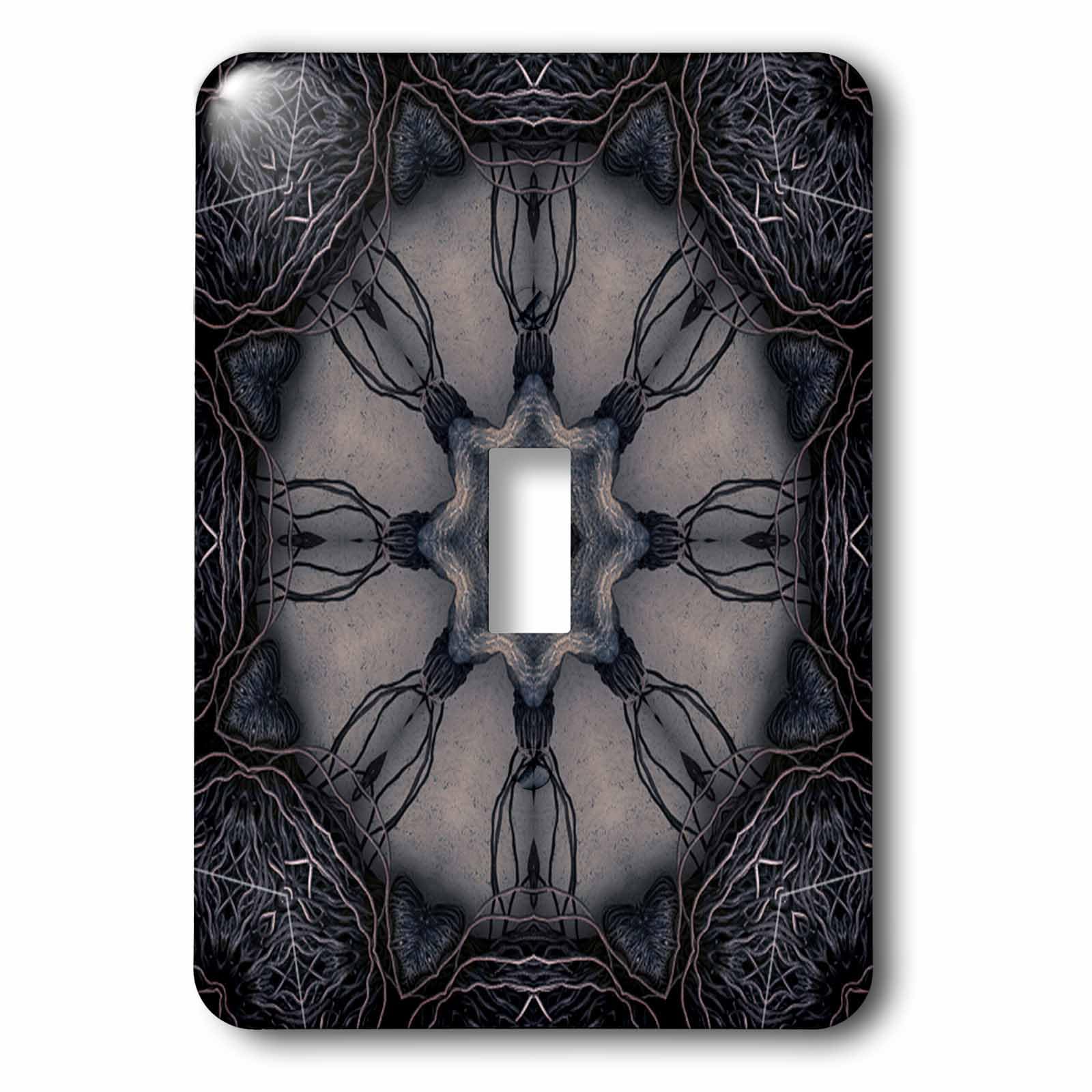 Interrupteur à baïonnette 3dRose LSP_42439_1 ornement mandala noir
