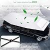 Toldo para auto universal, toldo plegable para auto, cubierta automática para auto, uso exterior, gris plata - 4.8m/189'' 5