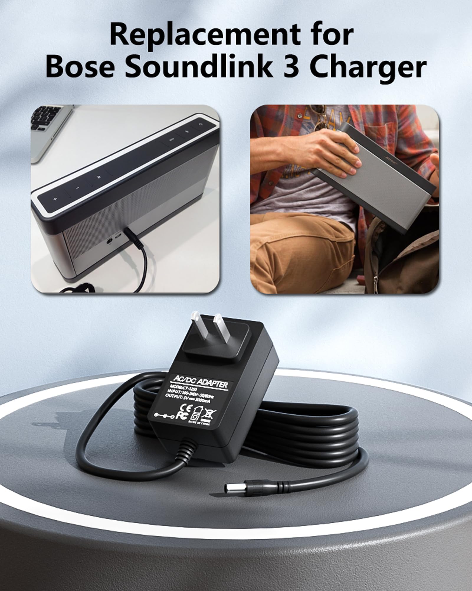 Amazon.com: WUKUR 17~20V 1A Charger Compatible with Bose Soundlink