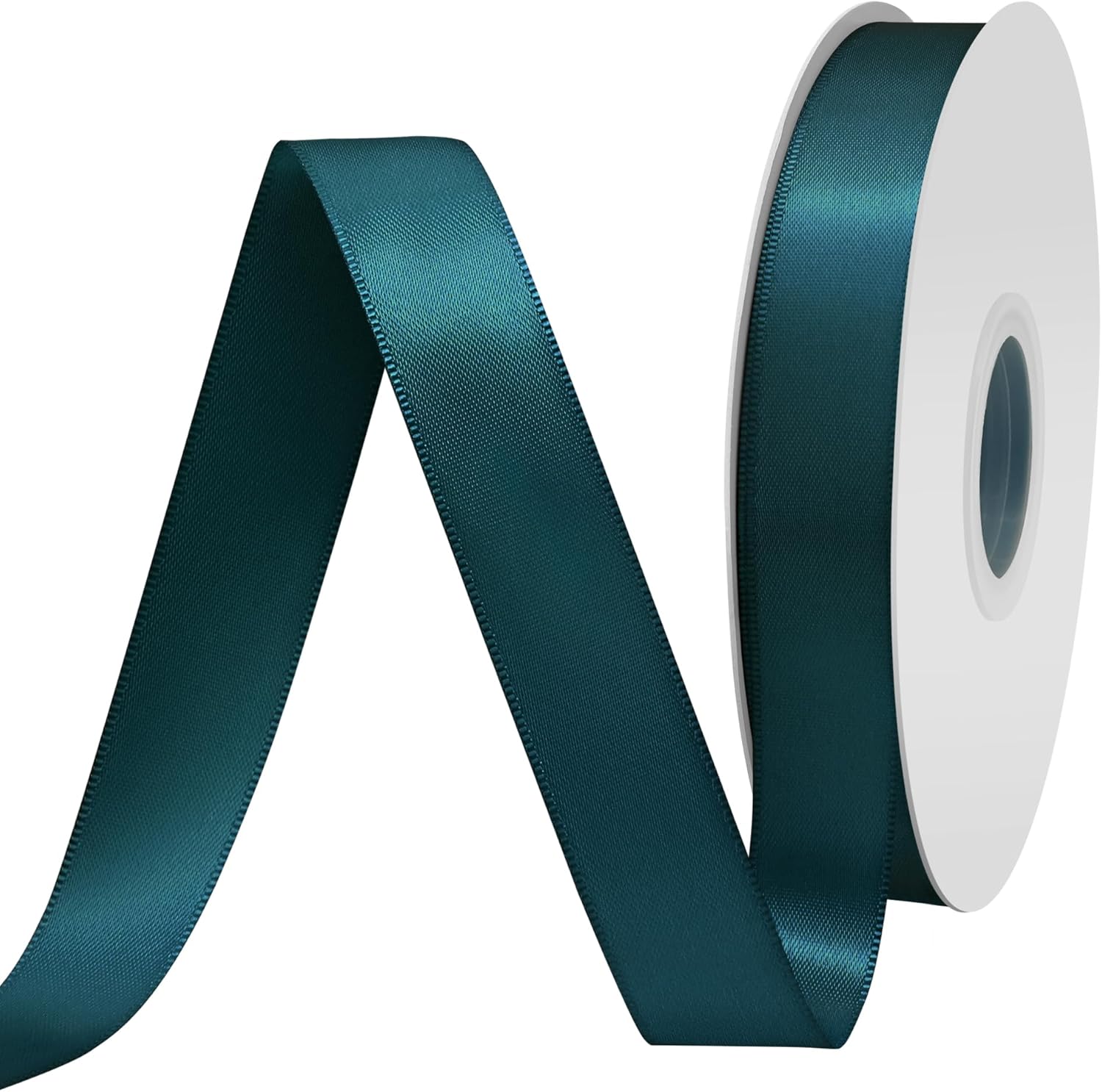 Amazon.com: BVIEAKD Teal Satin Ribbon 3/4