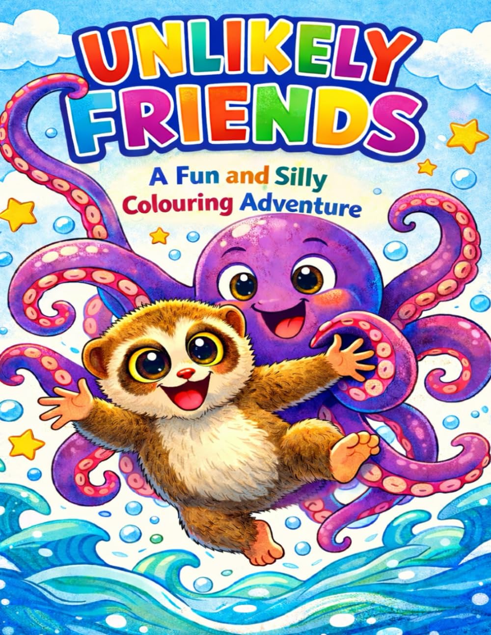Unlikely Friends: A fun and silly coloring adventure
