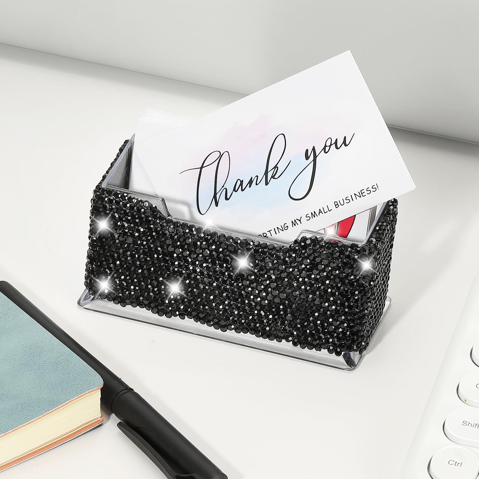 PATIKIL Rhinestone Business Card Holder - Image 3
