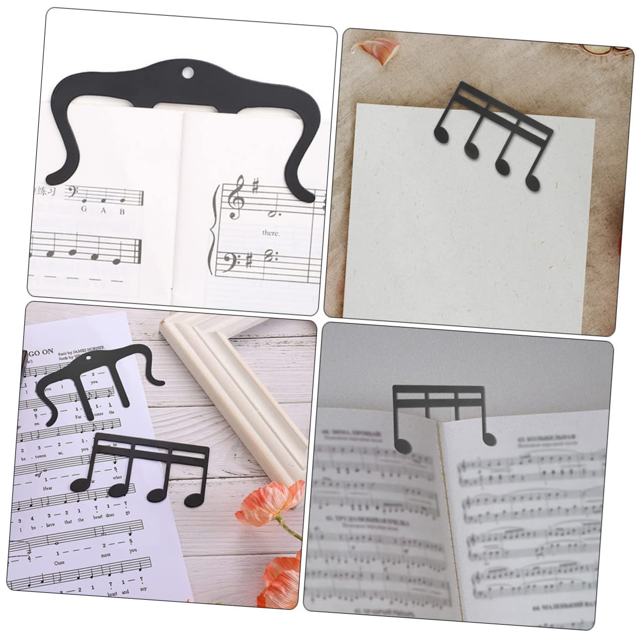 TOYANDONA 10stücke Förmige Metall Notenklammern Für Musikbücher Praktische Seitenhalter Für Noten Rezepte Und Magazine Leicht Und Tragbar Für Klavier Und Gitarre