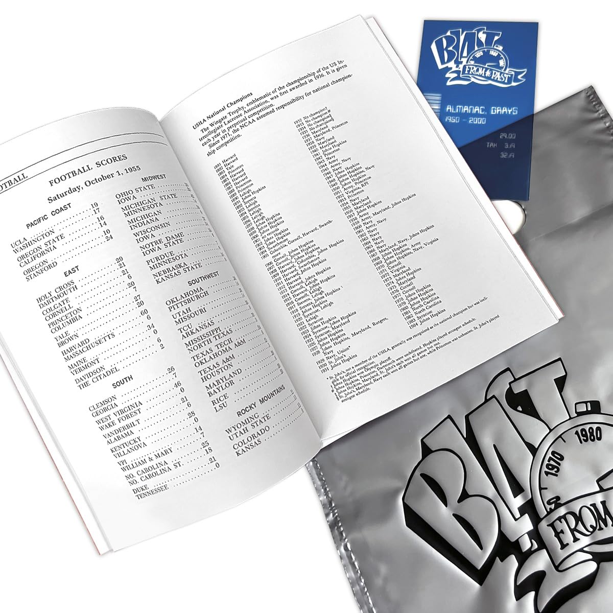 Generisch Retour vers le futur Grays Sport Almanach avec étui et sac d'argent