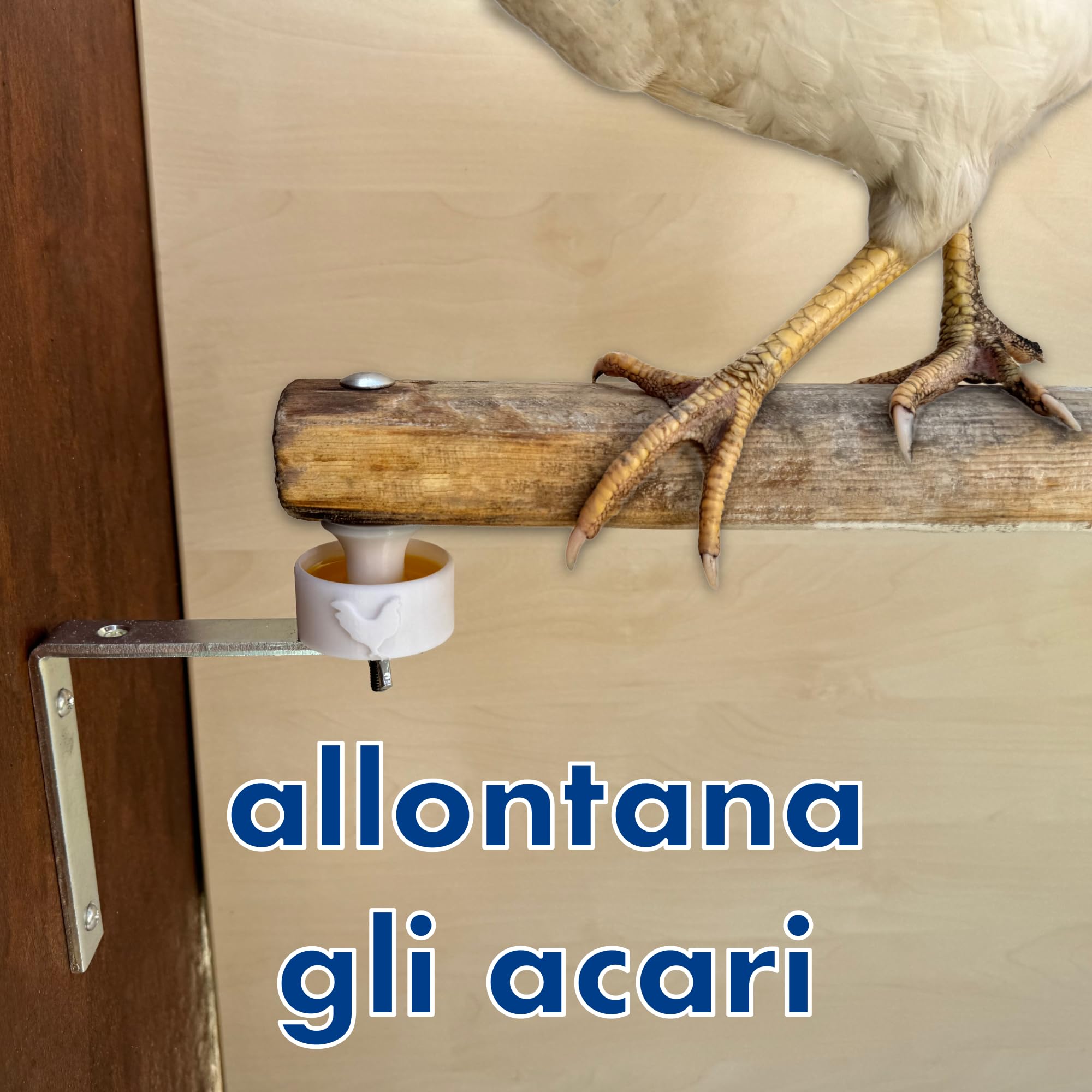 Set completo barriera antiacaro per posatoio da galline contro acaro rosso, protezione antiacari, trappola per acari, pollaio