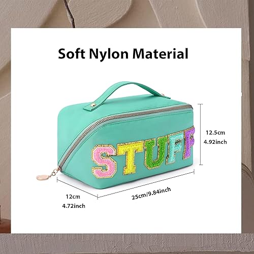 Miniatura 6 de WIRIBEY Bolsa de cosméticos de viaje de gran capacidad bolsa de maquillaje bolsa de cosméticos grande de nailon bolsa de maquillaje de gran