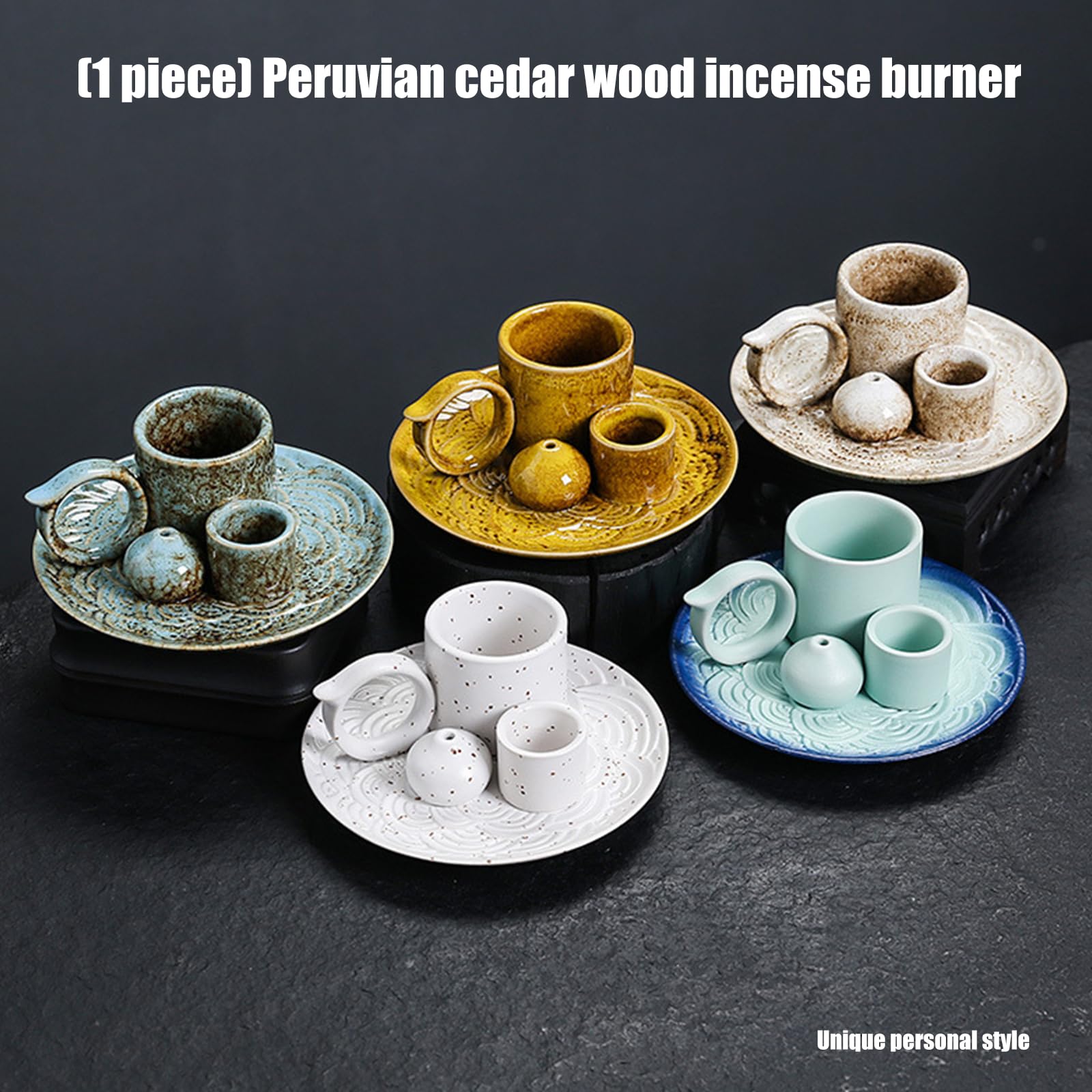 Portaincensi in Ceramica con Manico Candela, JCSMJ20 5