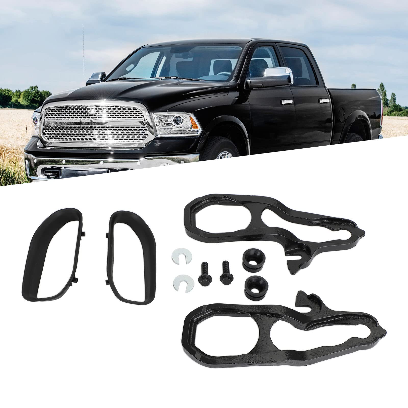 Abschlepphaken Front Links Rechts Passend für Ram 1500 2019 2020 Ersatz Mopar 82215268AB 68272945AB