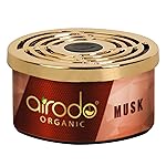 Airodo One Musk Organic Car Perfume, Strong Fiber Air Freshener to Freshen’up Your Car – Car Accessories interior car perfumes and fresheners (50g with 2 Refill)